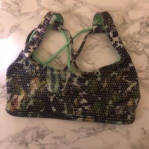 SOLD fall leaves dot lululemon sports bra. BOGO